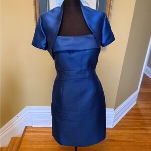 JS Collections Blue Mini Dress